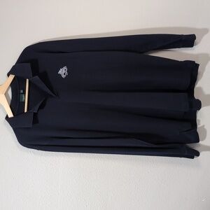 Men's Fairway & Greene Large Navy long‎ sleeve pullover Pima Cotton
